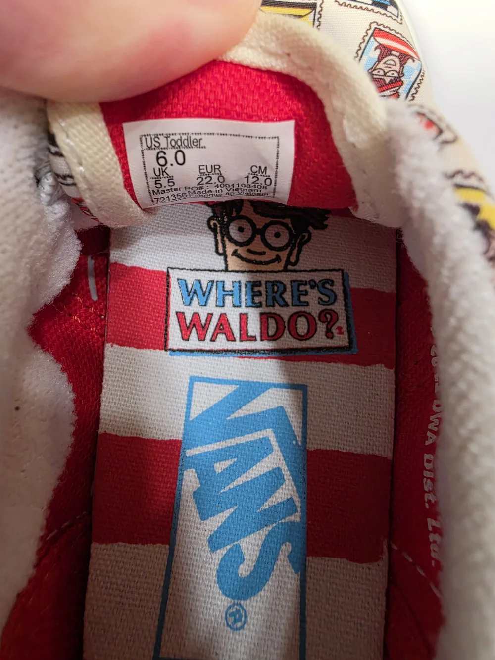 Vans size toddler